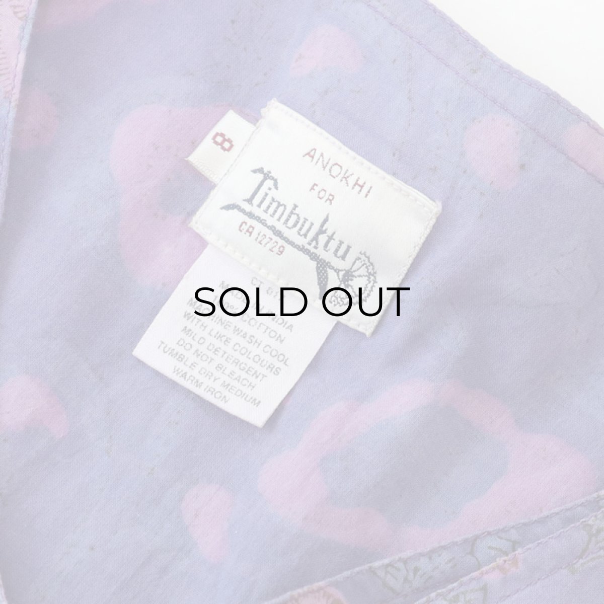 画像10: Timbuktu INDIAN COTTON N/S LAYERED DESIGN DRESS (10)