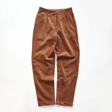 画像1: 80's UNKNOWN BRAND WIDE WALE CORDUROY TUCK PANTS (1)