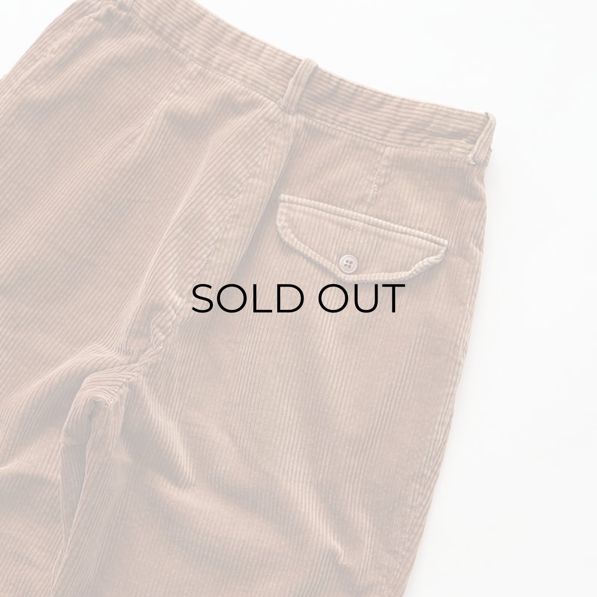 画像5: 80's UNKNOWN BRAND WIDE WALE CORDUROY TUCK PANTS (5)