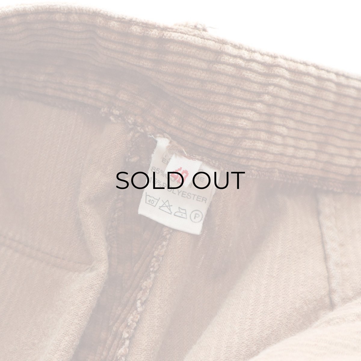 画像7: 80's UNKNOWN BRAND WIDE WALE CORDUROY TUCK PANTS (7)