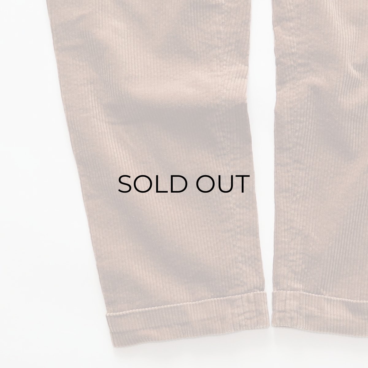 画像4: 80's UNKNOWN BRAND WIDE WALE CORDUROY TUCK PANTS (4)