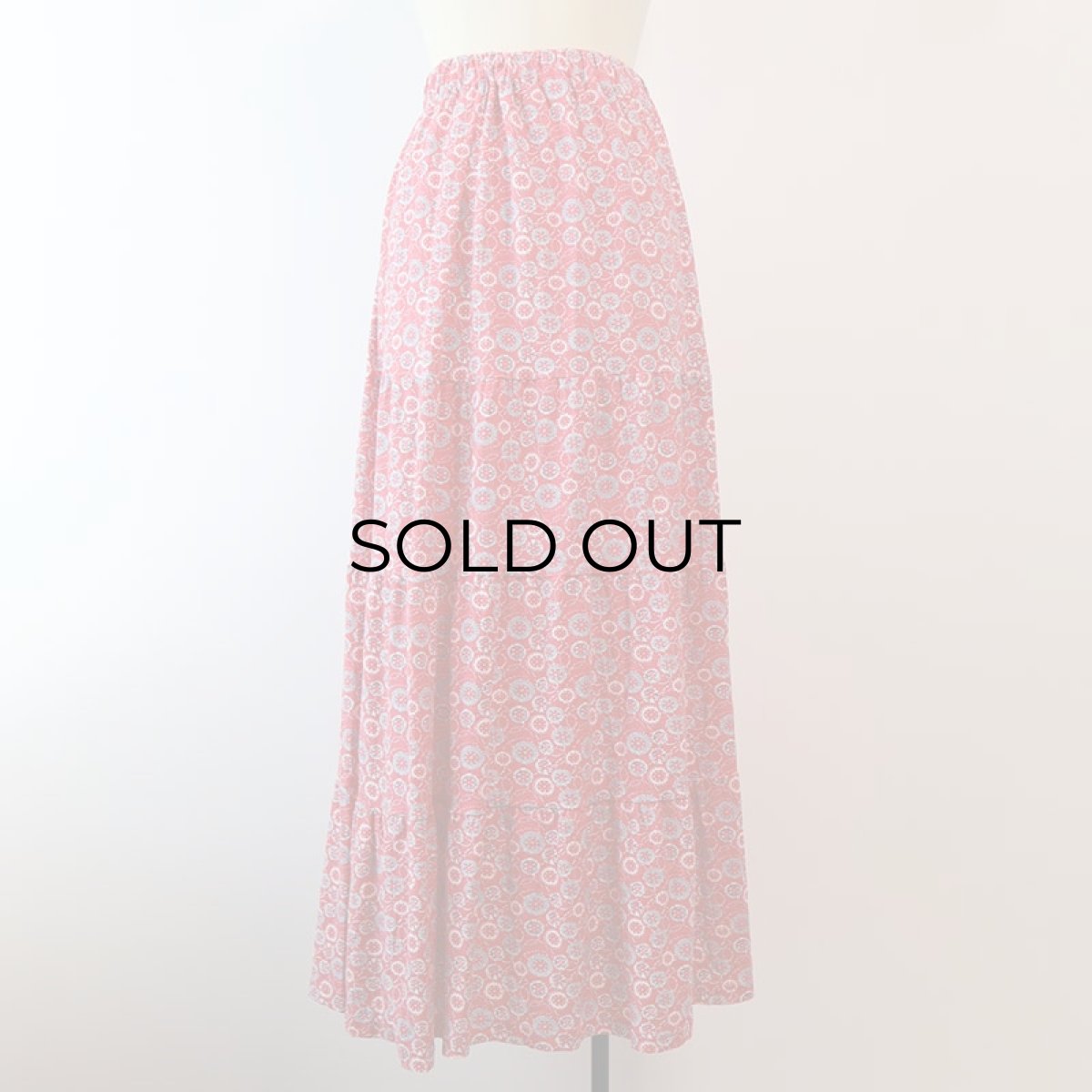 画像3: Pachamama COTTON ALL OVER PATTERN TIERED MAXI SKIRT (3)