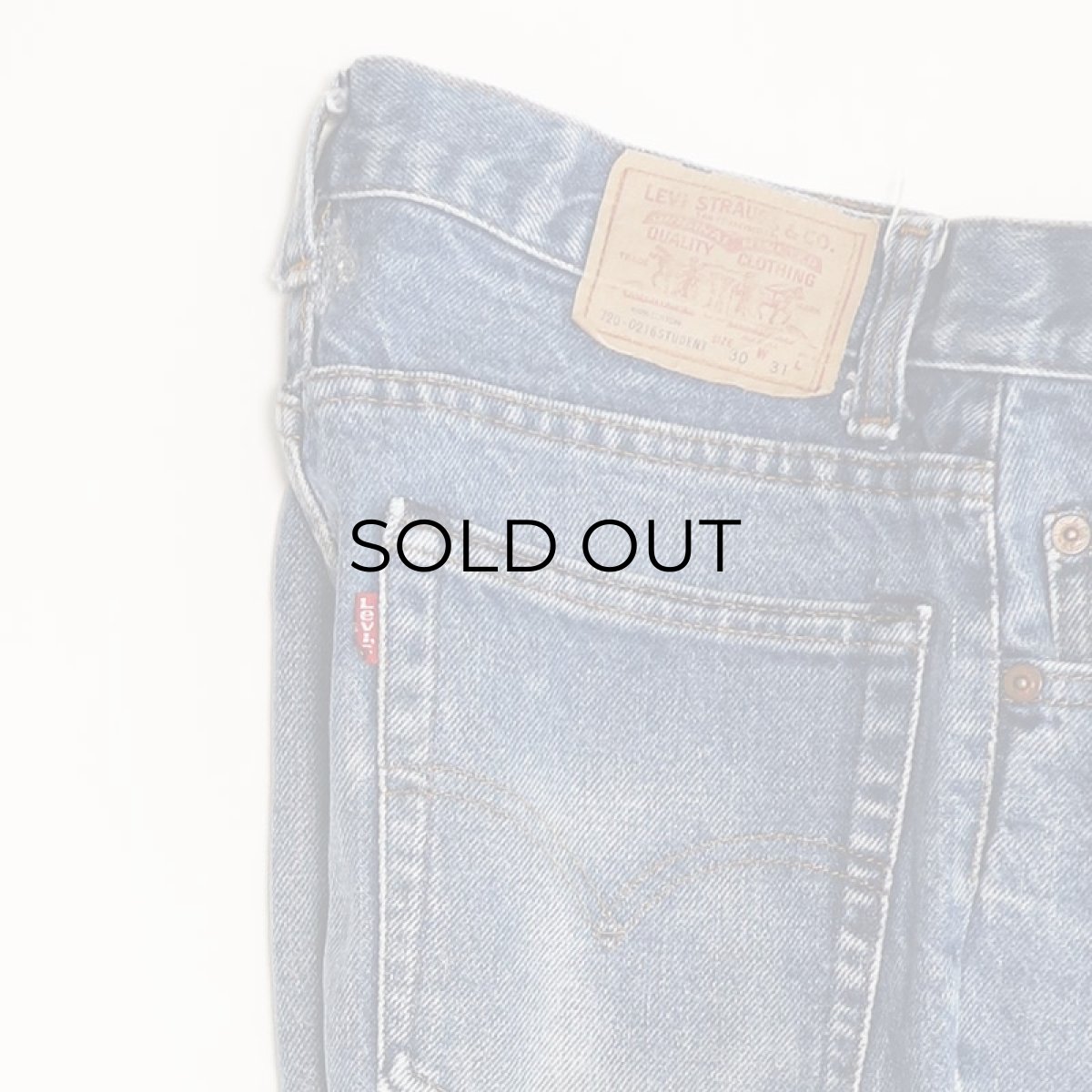 画像7: 80's LEVI'S 720 STUDENT MODEL DENIM STRAIGHT PANTS "made in USA" 【W30 x L31 程度】 (7)