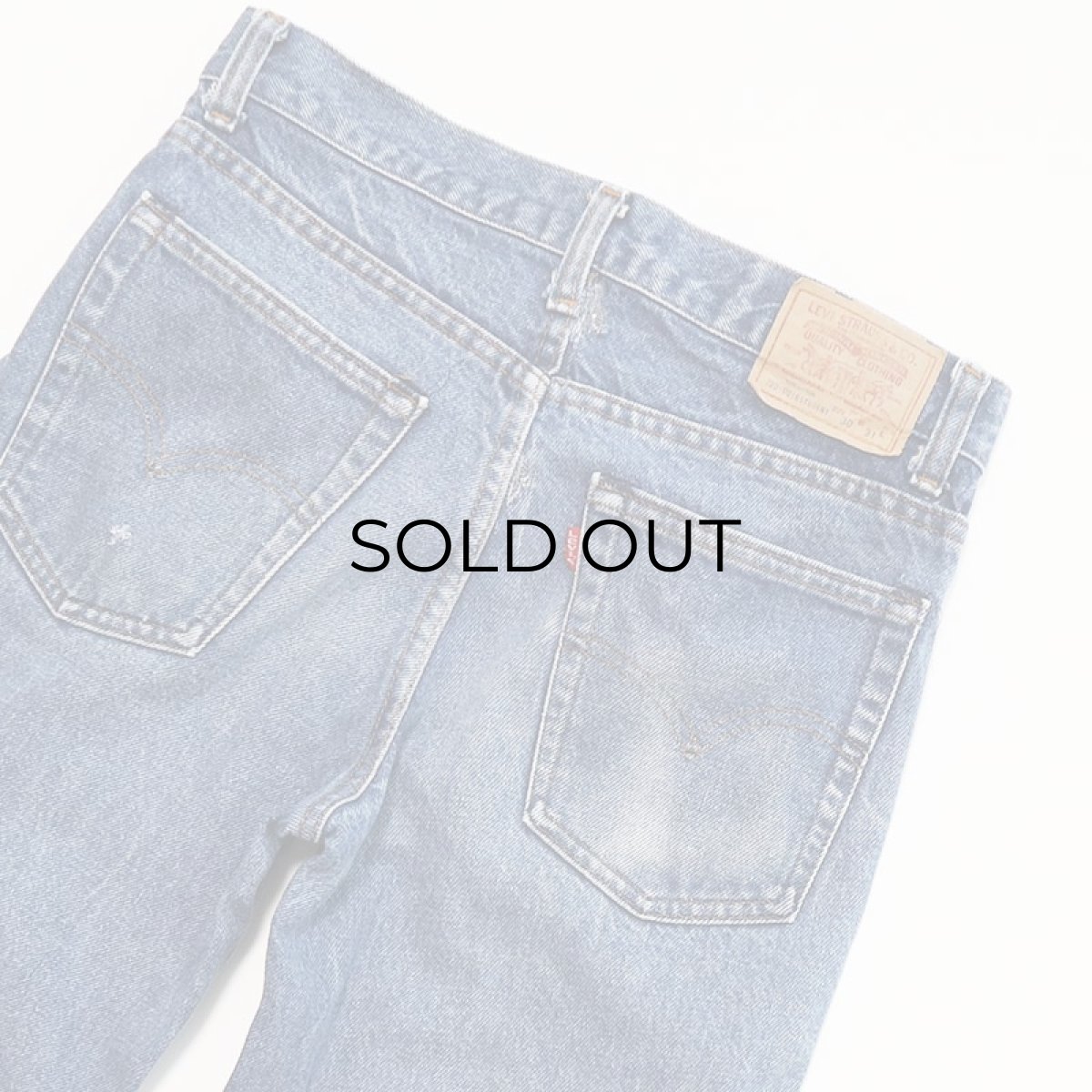 画像5: 80's LEVI'S 720 STUDENT MODEL DENIM STRAIGHT PANTS "made in USA" 【W30 x L31 程度】 (5)