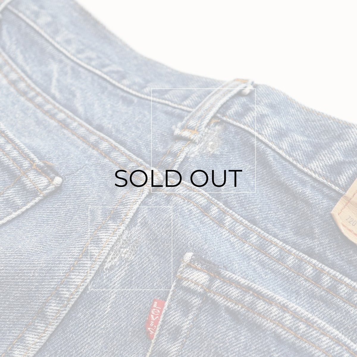 画像14: 80's LEVI'S 720 STUDENT MODEL DENIM STRAIGHT PANTS "made in USA" 【W30 x L31 程度】 (14)
