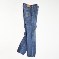 画像3: 80's LEVI'S 720 STUDENT MODEL DENIM STRAIGHT PANTS "made in USA" 【W30 x L31 程度】 (3)