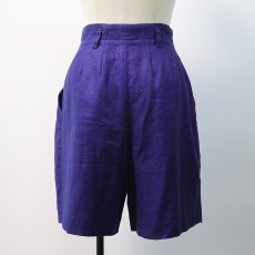 画像10: VALERIE STEVENS LINEN TUCK SHORTS (10)