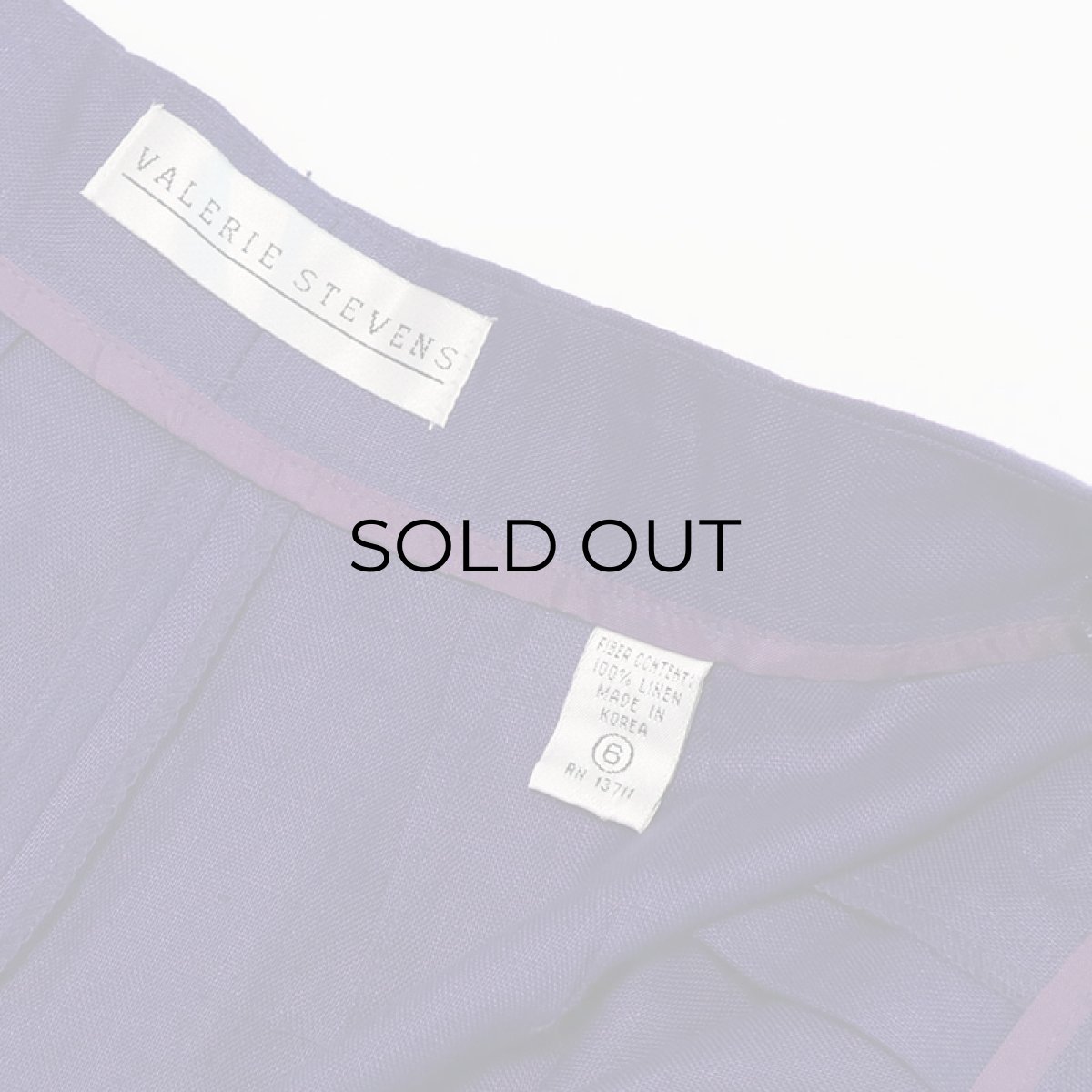 画像7: VALERIE STEVENS LINEN TUCK SHORTS (7)