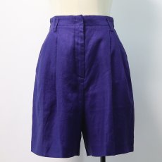 画像8: VALERIE STEVENS LINEN TUCK SHORTS (8)