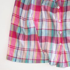 画像4: UNKNOWN BRAND INDIAN COTTON MADRAS CHECK SKIRT (4)