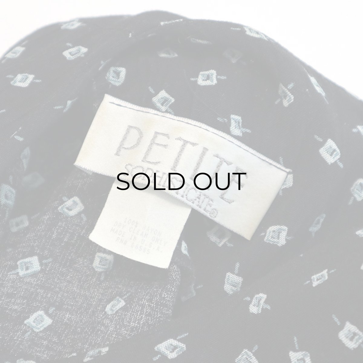 画像6: PETITE SOPHISTICATE RAYON JUMP SUIT "MADE IN USA" (6)