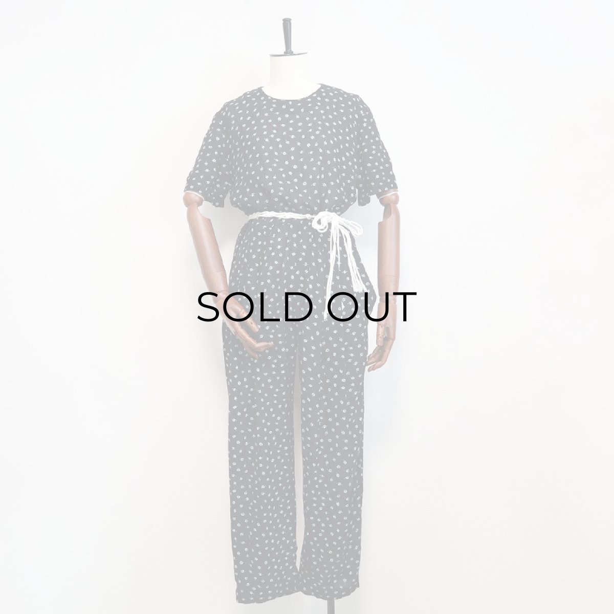 画像10: PETITE SOPHISTICATE RAYON JUMP SUIT "MADE IN USA" (10)