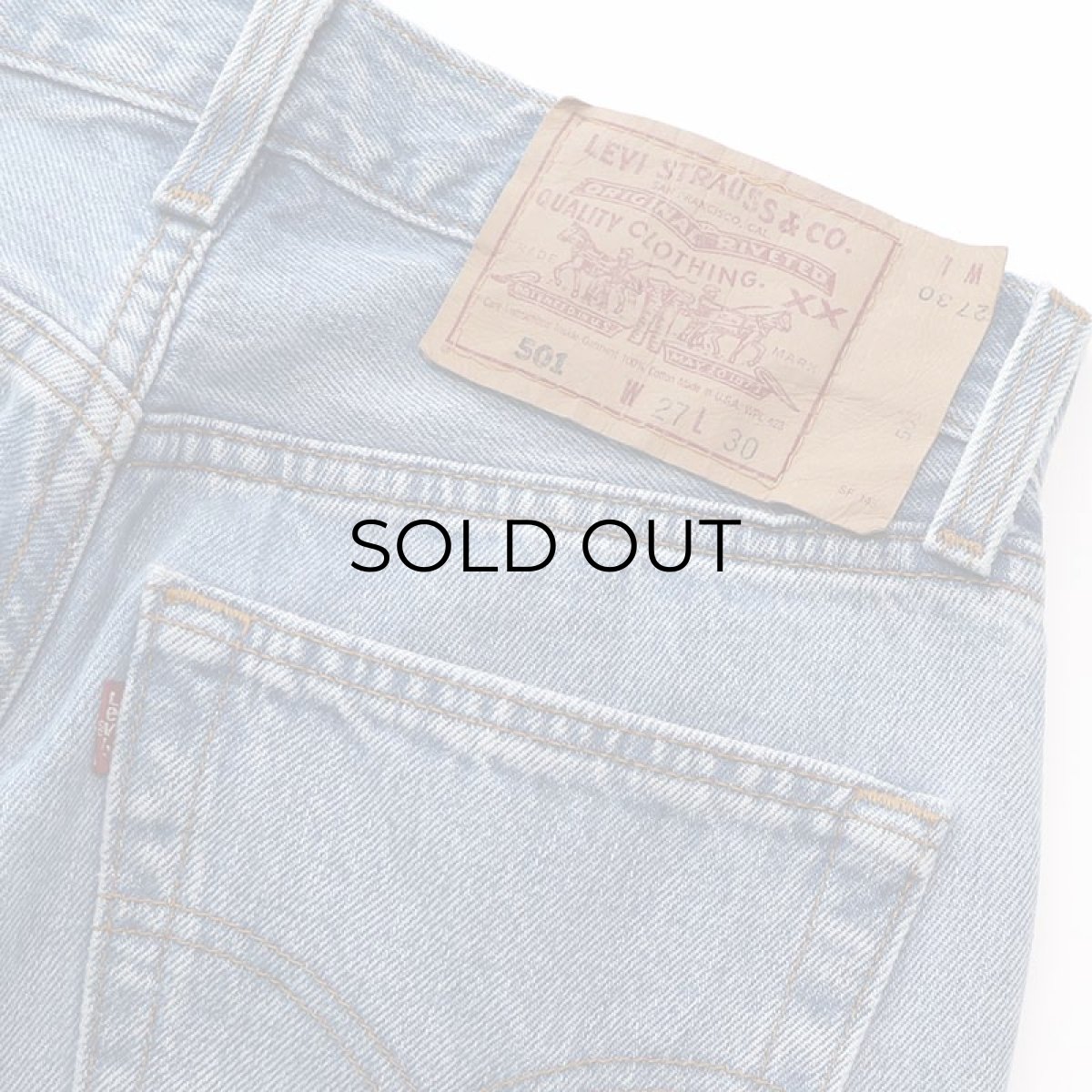 画像7: LEVI'S 501 DENIM PANTS "made in USA" 【W27 x L30 程度】 (7)