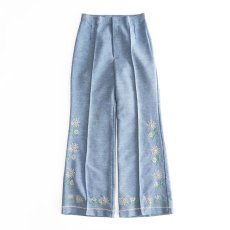 画像1: 70's Lady Wrangler HAND EMBROIDERED FLARE PANTS【W28 x L31 程度】  (1)
