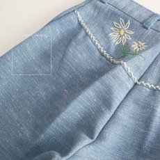 画像14: 70's Lady Wrangler HAND EMBROIDERED FLARE PANTS【W28 x L31 程度】  (14)