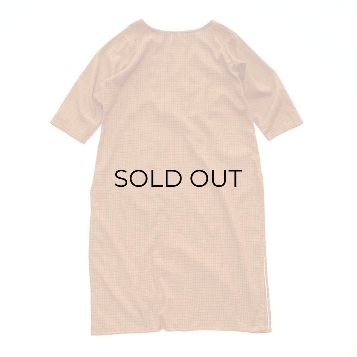 画像2: OLD UNKNOWN BRAND CHECK EMBROIDERED DRESS (2)