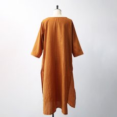 画像11: OLD UNKNOWN BRAND CHECK EMBROIDERED DRESS (11)