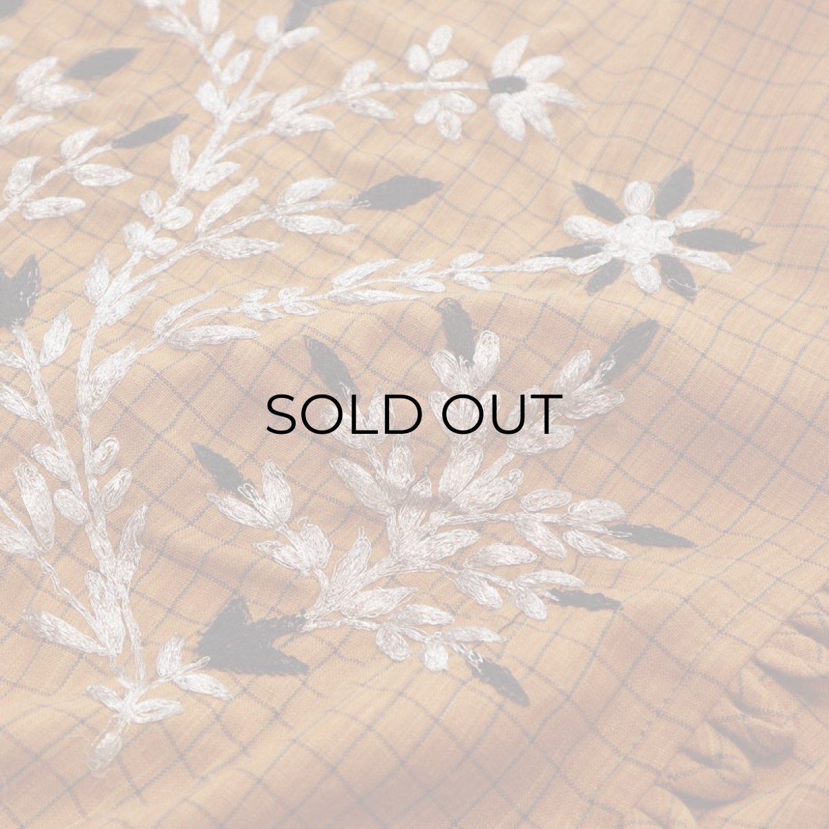 画像5: OLD UNKNOWN BRAND CHECK EMBROIDERED DRESS (5)