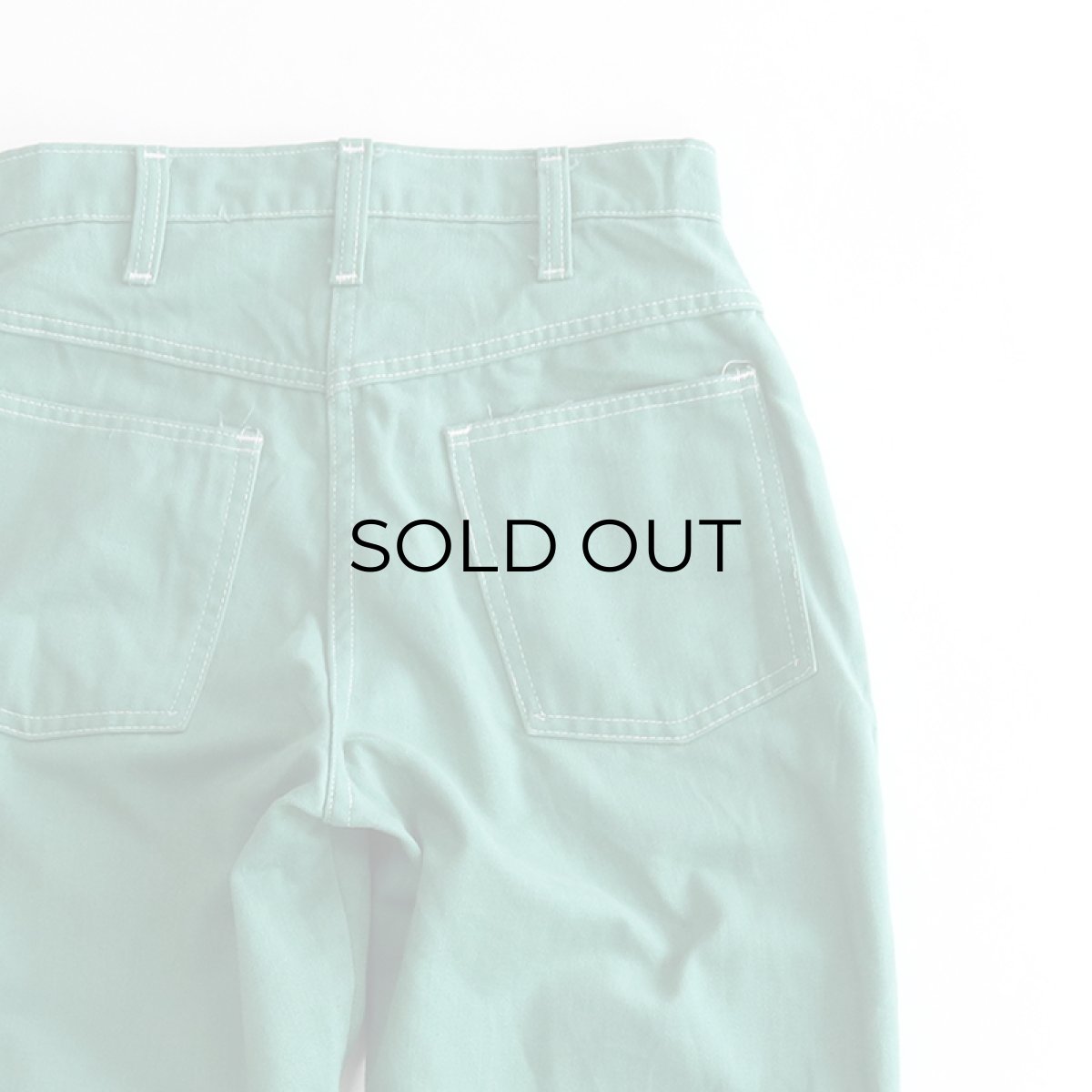 画像6: 70's MONTGOMERY WARD COLOR COTTON MOLESKIN FLARE PANTS【W26 x L29 程度】  (6)