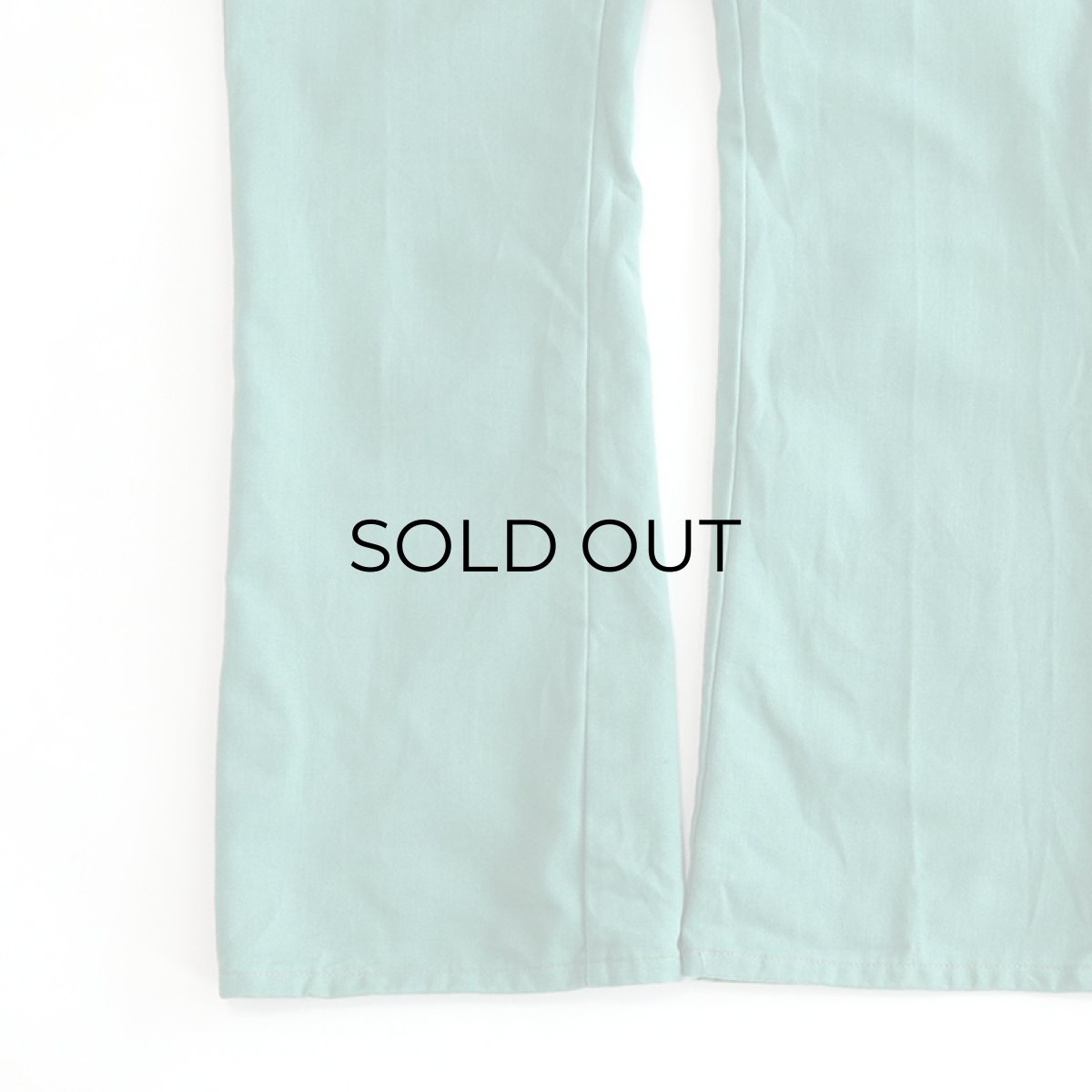 画像5: 70's MONTGOMERY WARD COLOR COTTON MOLESKIN FLARE PANTS【W26 x L29 程度】  (5)