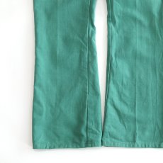 画像5: 70's MONTGOMERY WARD COLOR COTTON MOLESKIN FLARE PANTS【W26 x L29 程度】  (5)