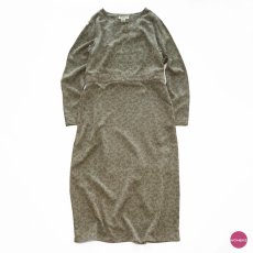 画像1: 90's Eddie Bauer TENCEL LEAF PRINT MAXI DRESS (1)