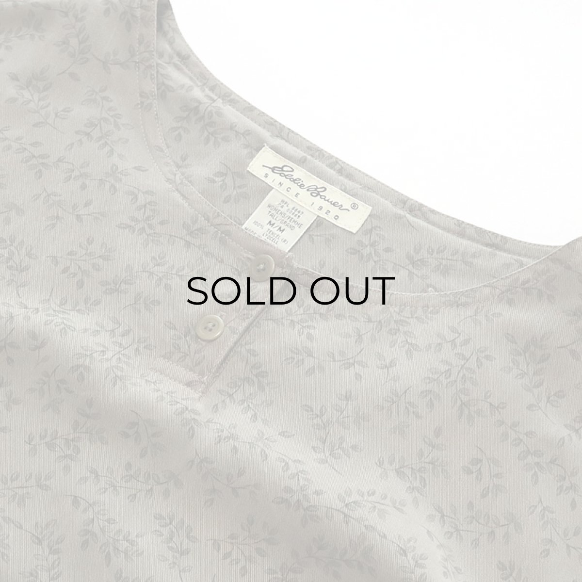 画像4: 90's Eddie Bauer TENCEL LEAF PRINT MAXI DRESS (4)