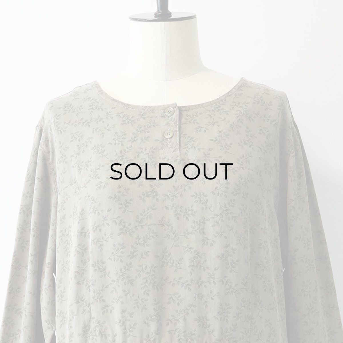 画像14: 90's Eddie Bauer TENCEL LEAF PRINT MAXI DRESS (14)