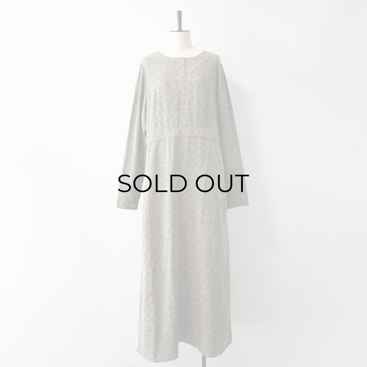 画像11: 90's Eddie Bauer TENCEL LEAF PRINT MAXI DRESS (11)