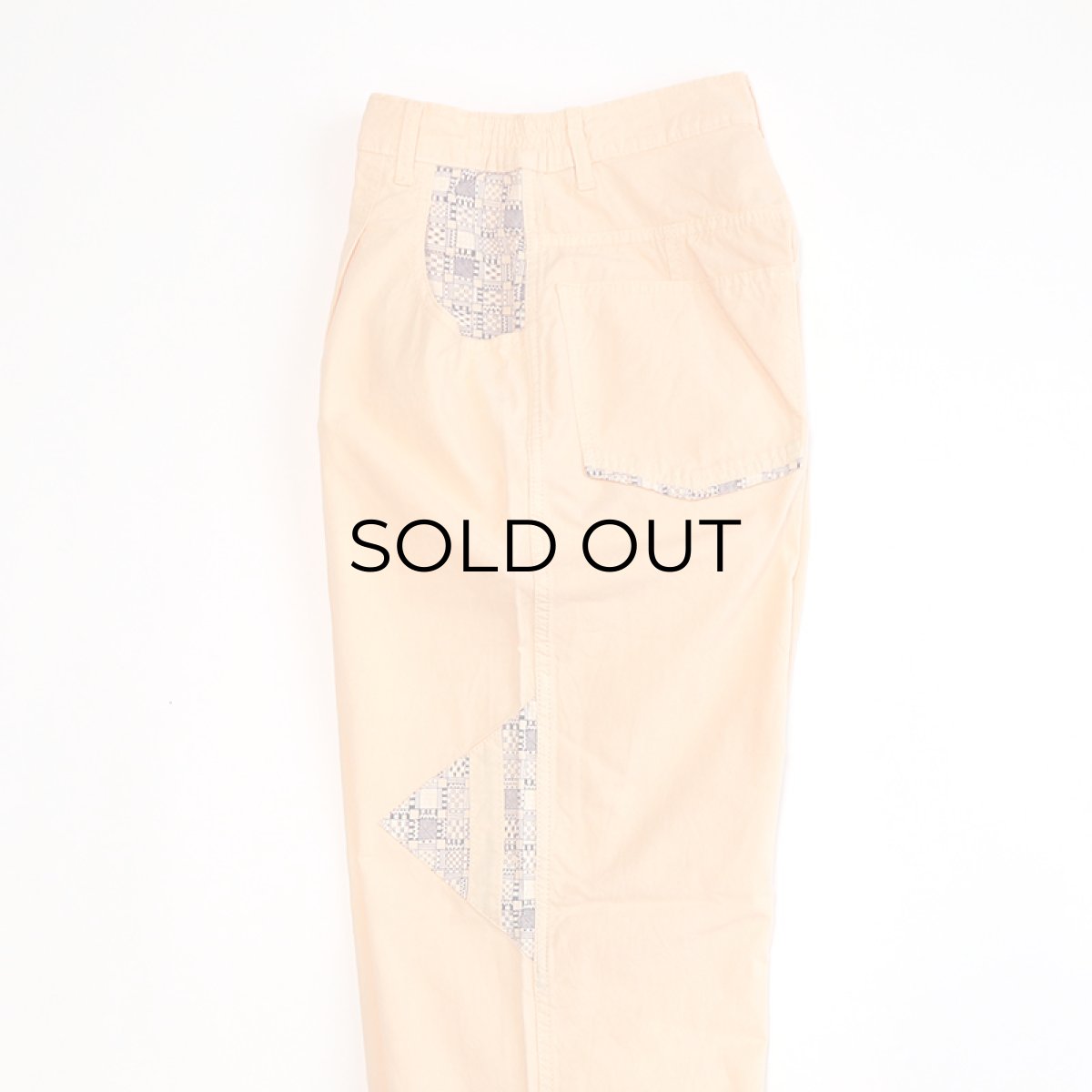 画像8: 80's POCO LOCO COLOR COTTON DESIGN TUCK PANTS "MADE IN FRANCE"【W27 x L31 程度】 (8)