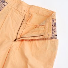 画像5: 80's POCO LOCO COLOR COTTON DESIGN TUCK PANTS "MADE IN FRANCE"【W27 x L31 程度】 (5)