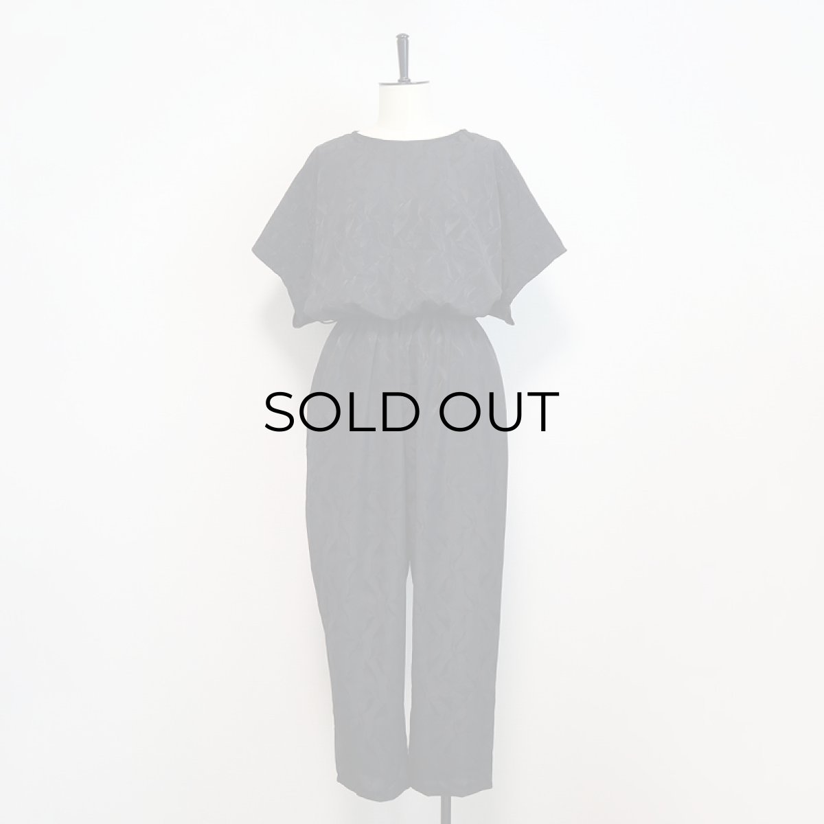 画像12: OLD UNKNOWN BRAND WIDE SHORT SLEEVE JUMP SUIT (12)