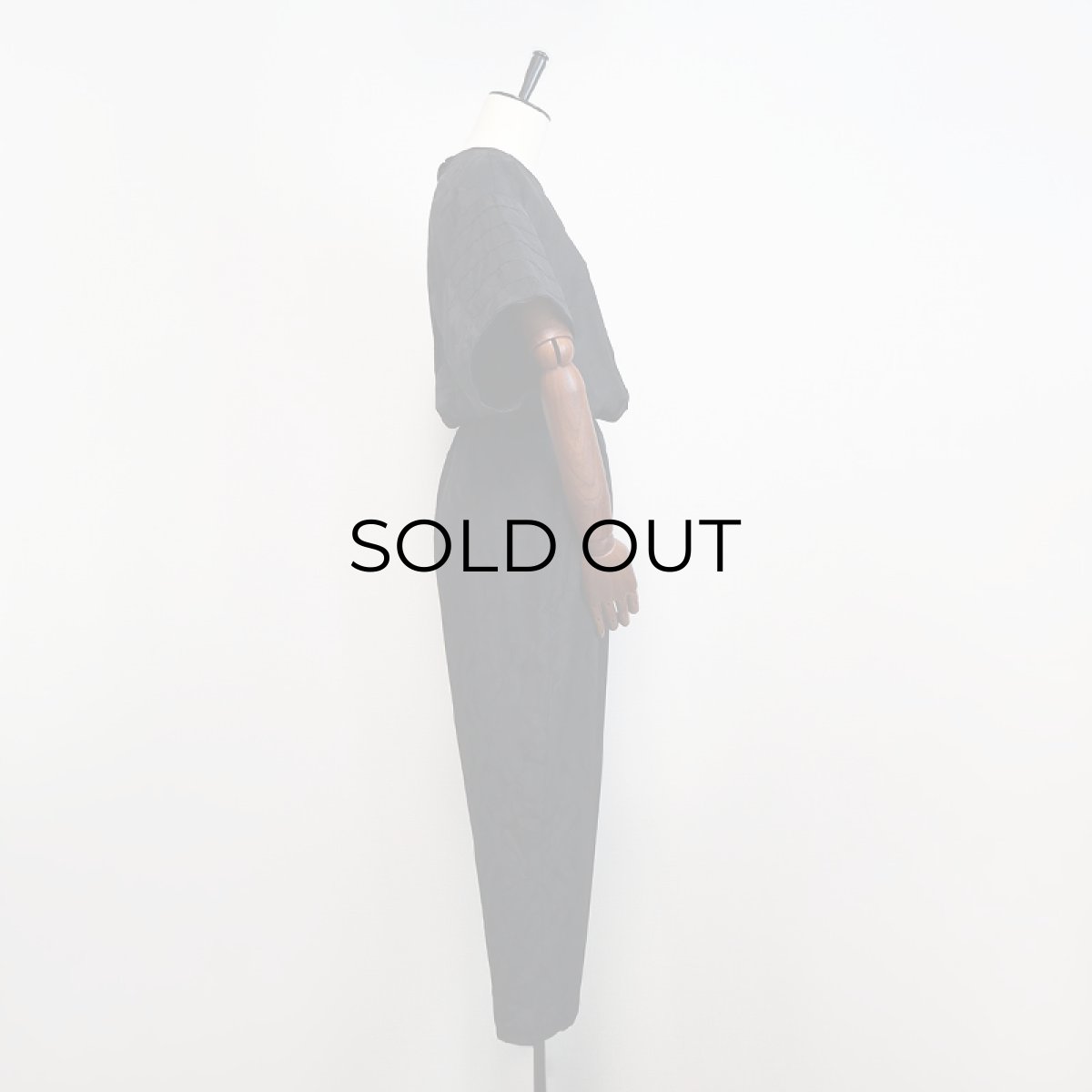 画像13: OLD UNKNOWN BRAND WIDE SHORT SLEEVE JUMP SUIT (13)