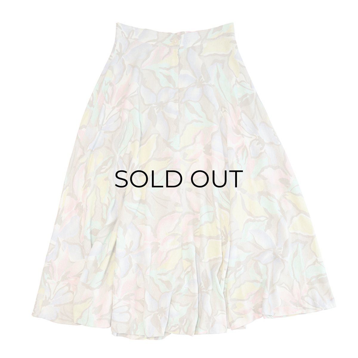 画像2: CHAUS DULL COLOR PRINT FLARE SKIRT (2)