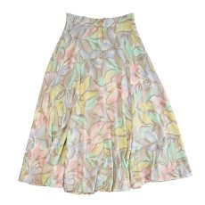 画像2: CHAUS DULL COLOR PRINT FLARE SKIRT (2)