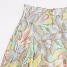 画像3: CHAUS DULL COLOR PRINT FLARE SKIRT (3)