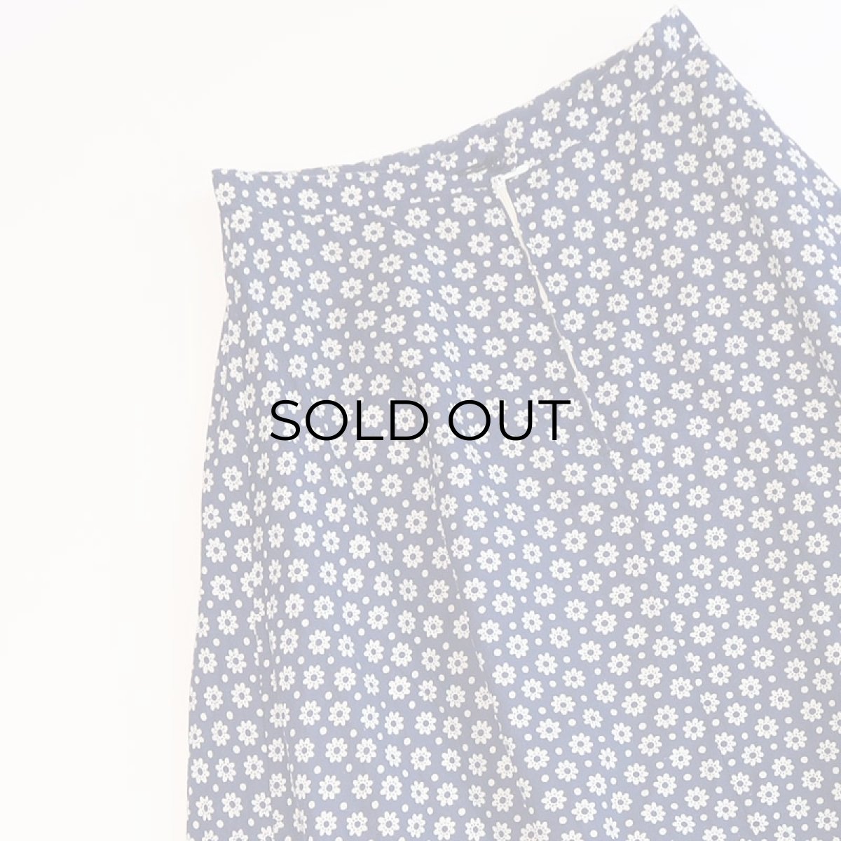 画像3: 60's UNKNOWN BRAND FLOWER PRINT FLARE SKIRT (3)