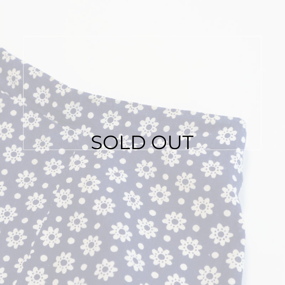 画像7: 60's UNKNOWN BRAND FLOWER PRINT FLARE SKIRT (7)