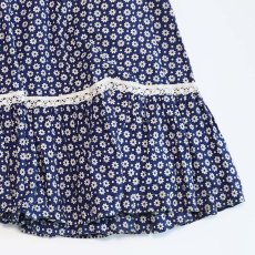 画像4: 60's UNKNOWN BRAND FLOWER PRINT FLARE SKIRT (4)