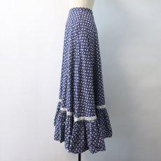 画像11: 60's UNKNOWN BRAND FLOWER PRINT FLARE SKIRT (11)