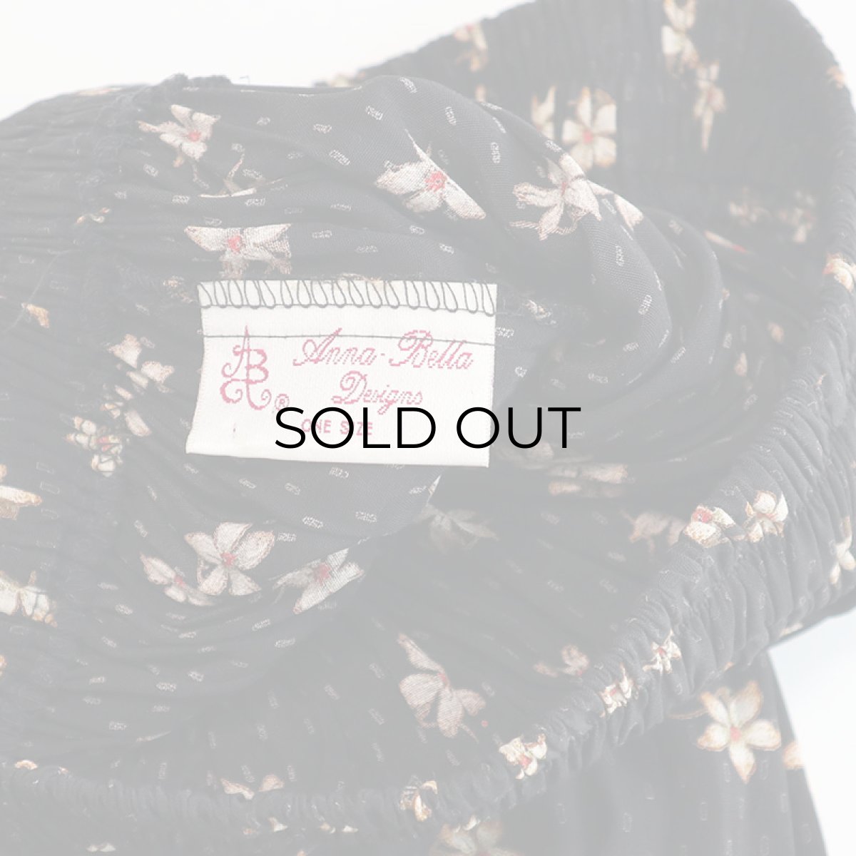 画像7: OLD Anna Bella RAYON FLOWER PRINT TIERED SKIRT "MADE IN USA" (7)