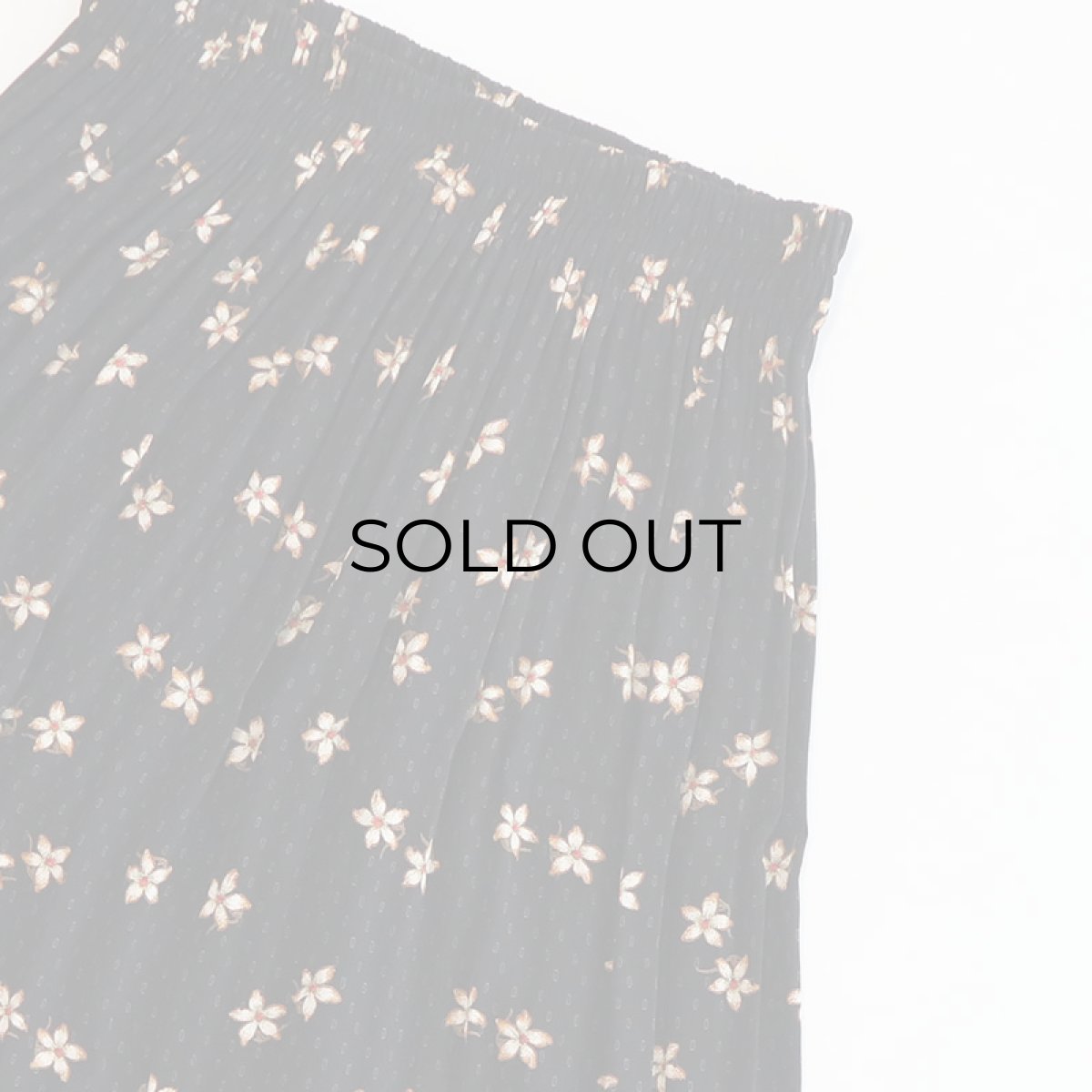 画像3: OLD Anna Bella RAYON FLOWER PRINT TIERED SKIRT "MADE IN USA" (3)