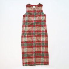 画像1: G.H. BASS & Co. COTTON CHECK N/S FRONT BUTTON DRESS (1)