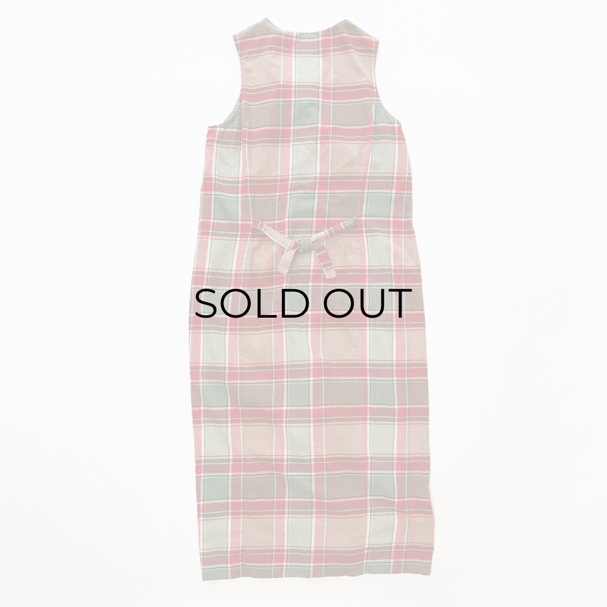 画像2: G.H. BASS & Co. COTTON CHECK N/S FRONT BUTTON DRESS (2)