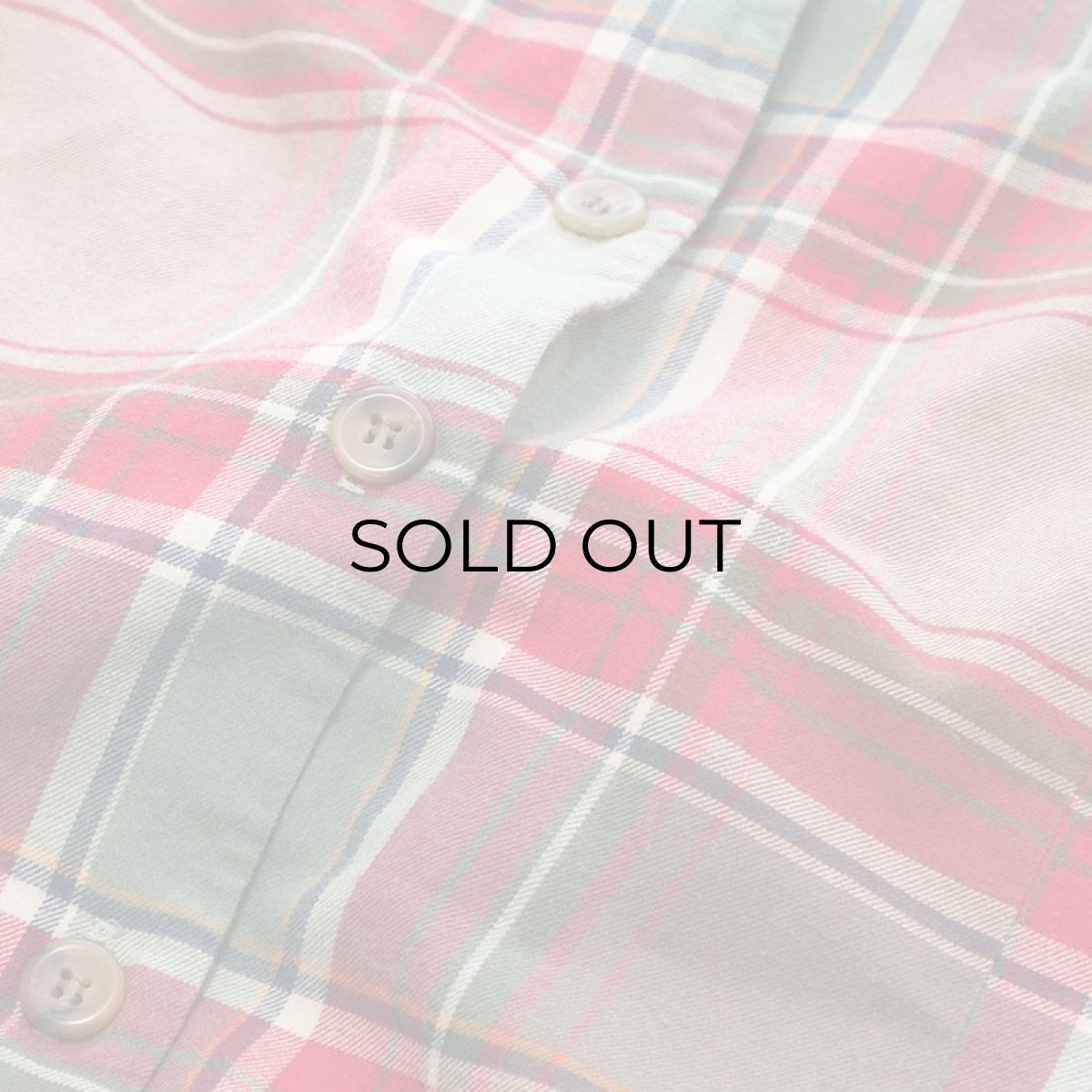 画像7: G.H. BASS & Co. COTTON CHECK N/S FRONT BUTTON DRESS (7)