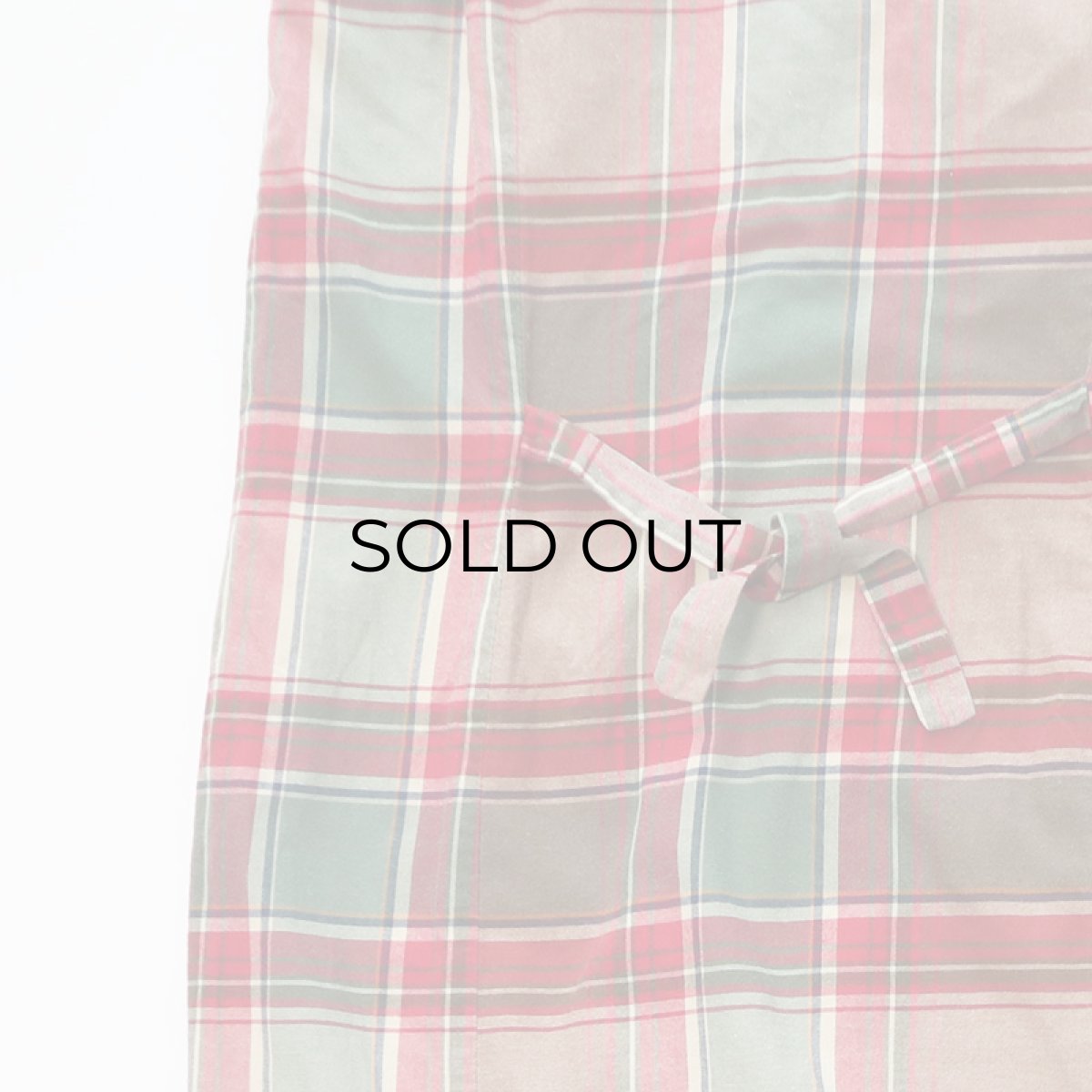 画像4: G.H. BASS & Co. COTTON CHECK N/S FRONT BUTTON DRESS (4)