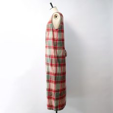 画像9: G.H. BASS & Co. COTTON CHECK N/S FRONT BUTTON DRESS (9)