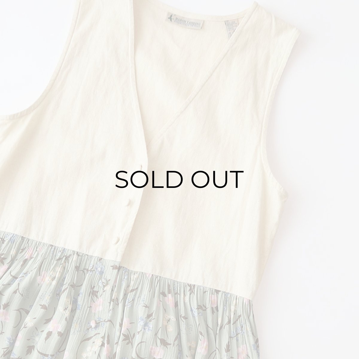 画像3: MARSH LANDING COTTON LINEN x RAYON FRONT BUTTON DRESS (3)