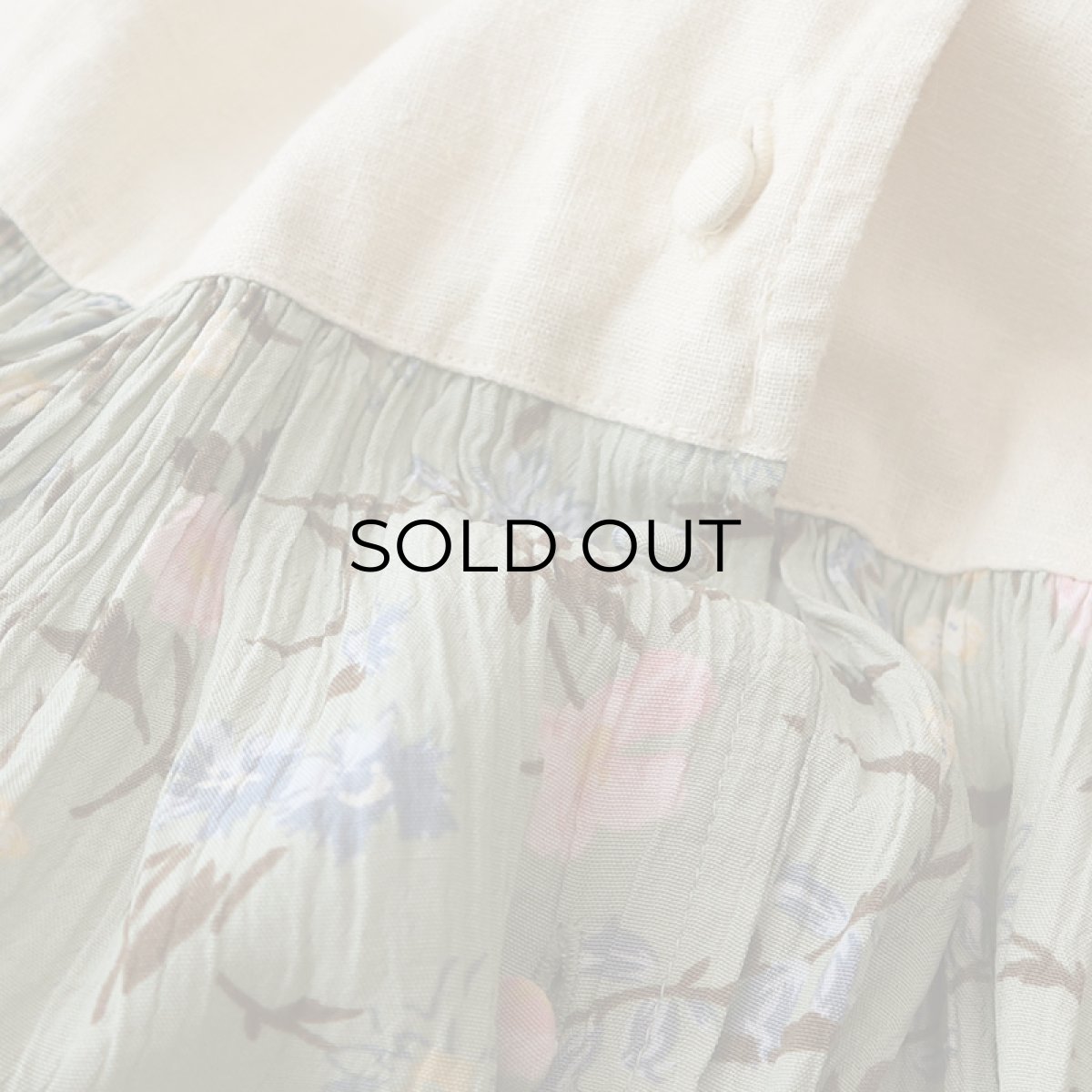 画像8: MARSH LANDING COTTON LINEN x RAYON FRONT BUTTON DRESS (8)