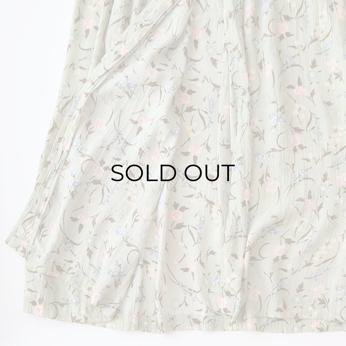 画像5: MARSH LANDING COTTON LINEN x RAYON FRONT BUTTON DRESS (5)